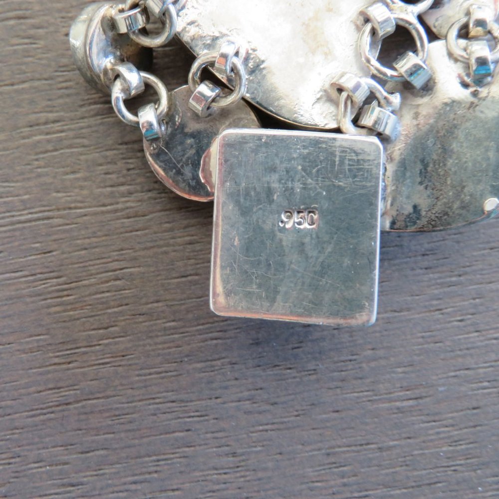 Silver Multi Stone Statement Bracelet - image 3